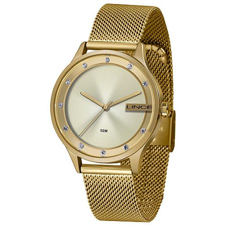 Relógio Lince Feminino Dourado LRG4623LC1KX