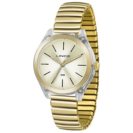 Relógio Lince Feminino Urban Dourado LRG4484PC1KX