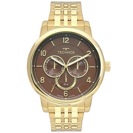 Relógio Technos Masculino Classic Dourado 6P79BL4M