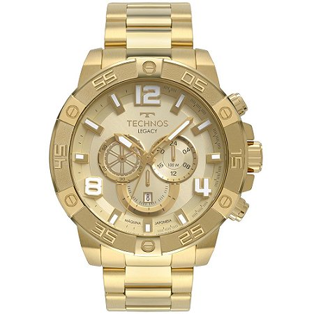 Relógio Technos Masculino Legacy Dourado OS2ABN4X