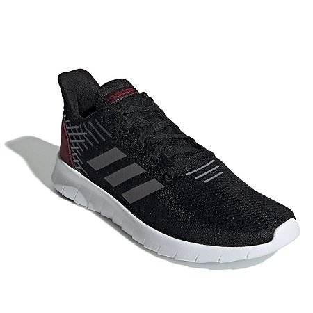 Tênis Adidas Asweerun Preto/Vinho