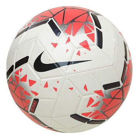 Bola Futebol Campo Nike Strike Branco/Vermelho
