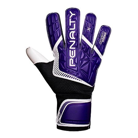 Luva De Goleiro Penalty Campo Delta Training X Roxo/Preto/Branco