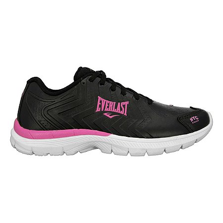 tenis everlast preto e rosa