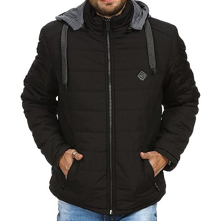 Jaqueta Vlcs Dupla Face Bomber 19019 Masculina Preto/Camuflado