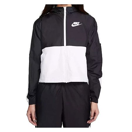 Jaqueta Corta Vento Nike Core Preta E Branca