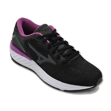 Tenis Mizuno Advance Preto/Roxo Feminino