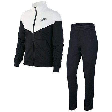 Agasalho Nike Sportswear Feminino Preto/Branco