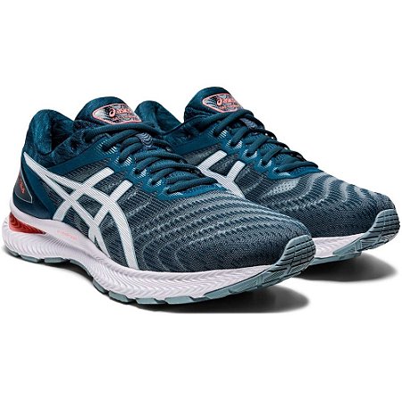 Tenis Asics Gel Nimbus 22 Azul/Branco Masculino