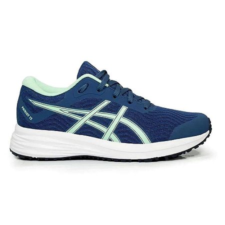 Tenis Asics Patriot 12 Azul Marinho/Verde Feminino