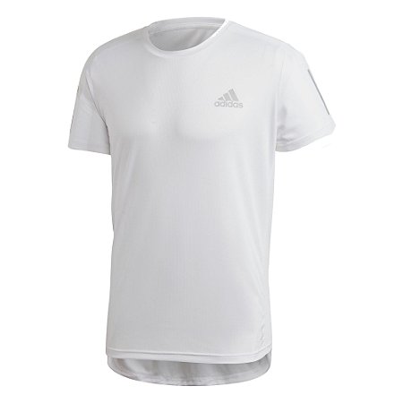 Camiseta Adidas Own The Run Branca Masculino