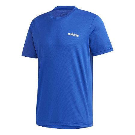 Camiseta Adidas D2m Pl Azul Masculino