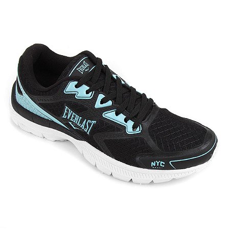 Tenis Everlast Movement Preto/Azul Claro Feminino