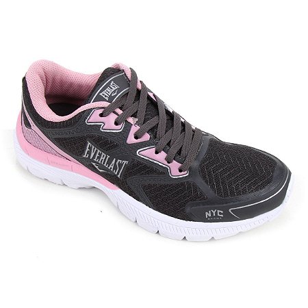 Tenis Everlast Movement Cinza/Rosa Feminino