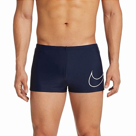 Sunga Nike Boxer Big Swoosh Azul Marinho Masculino