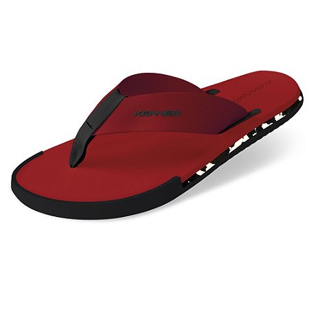 Sandália Kenner Kick.S Flakes Vermelho Masculino