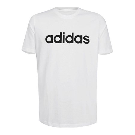 Camiseta Adidas Essentials Linear Branco Masculino