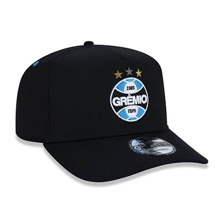 Boné New Era 940 Futebol Gremio Preto