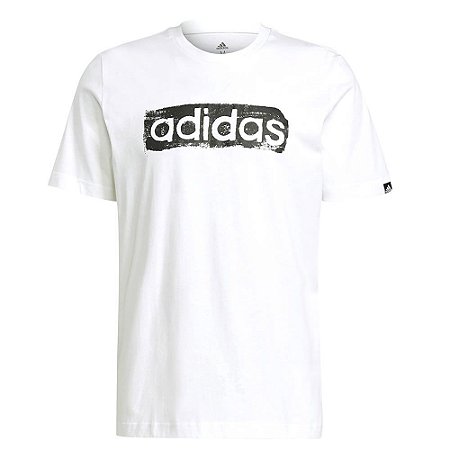 Camiseta Adidas Linear Branco Masculino
