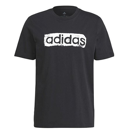 Camiseta Adidas Linear Preto Masculino