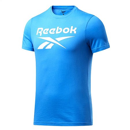 Camiseta Reebok Big Logo Azul Masculino