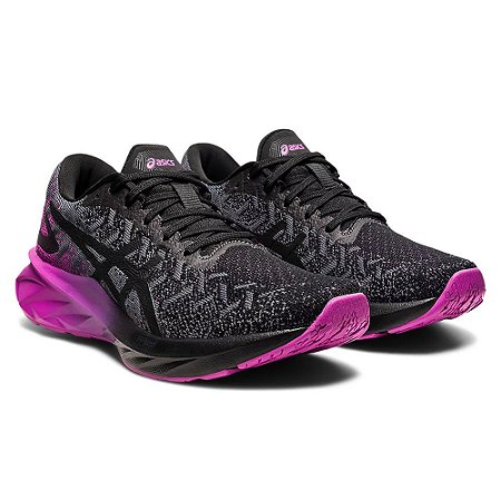 Tenis Asics Dynablast Preto/Roxo Feminino