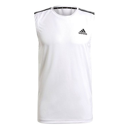 Regata Adidas D2m 3s Branco Masculino