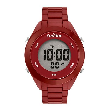 Relógio Condor Feminino Full Colors Vermelho Digital COAE19432AK4R