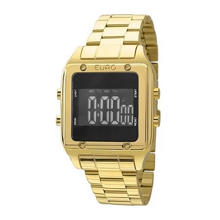 Relógio Euro Feminino Fashion Fit Dourado Digital EUG2510AA4P