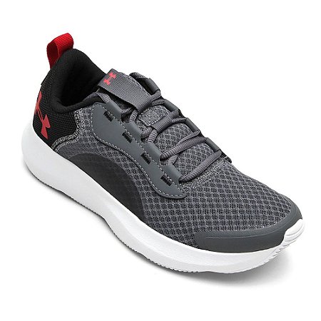 Tenis Under Armour Charged Victory Cinza/Vermelho Masculino
