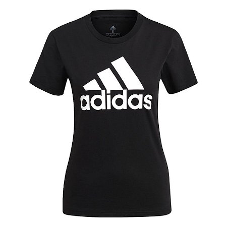 Camiseta Adidas Logo Preto Feminino
