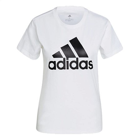 Camiseta Adidas Logo Branco Feminino