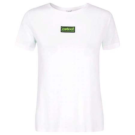 Blusa Colcci New Comfort Branco/Verde Feminino