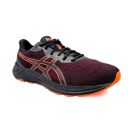 Tenis Asics Gel Excite 8 Preto/Laranja Masculino