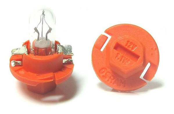 Soquete Laranja com Lampada  1,1w 12v Osram