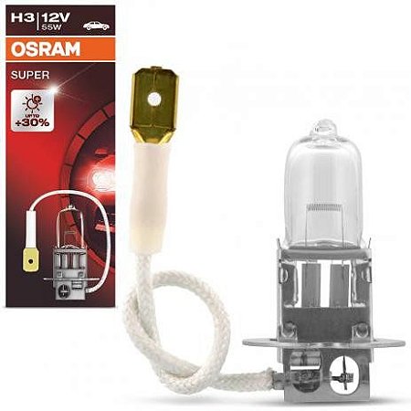 Lampada H3 super 30% Osram 55w 12v Cada