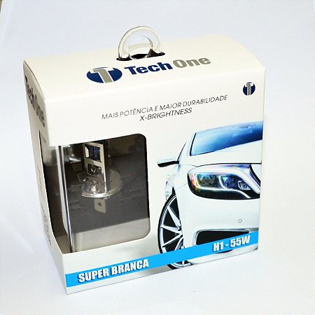Lampada H1 Super Branca Tech One 55w 12v