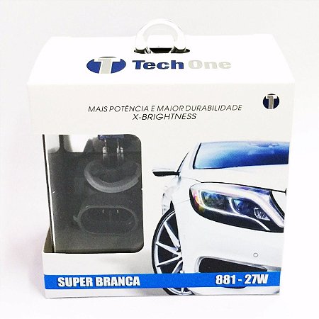 Lampada H27 Super Branca Tech One 27w 12v
