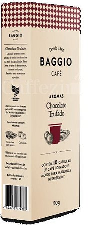 CÁPSULA DE CAFÉ COMPATÍVEL NESPRESSO AROMA CHOCO TRUFADO BAGGIO 10UN