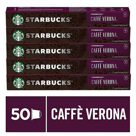 KIT CAFÉ VERONA BY NESPRESSO STARBUCKS= 50 CAPS