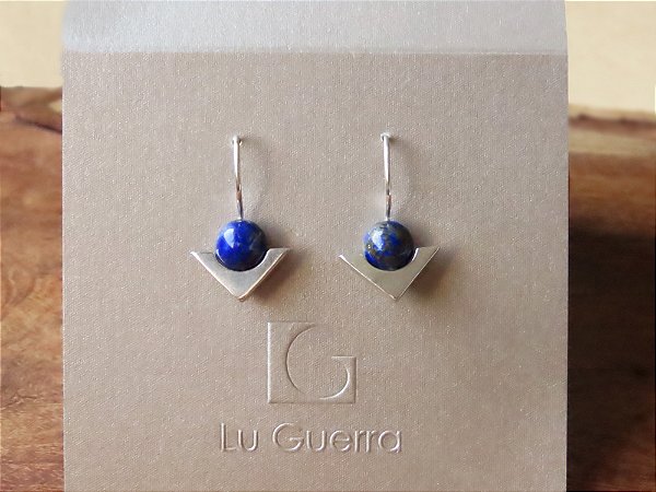 BRINCO TIE LÁPIS LAZULI