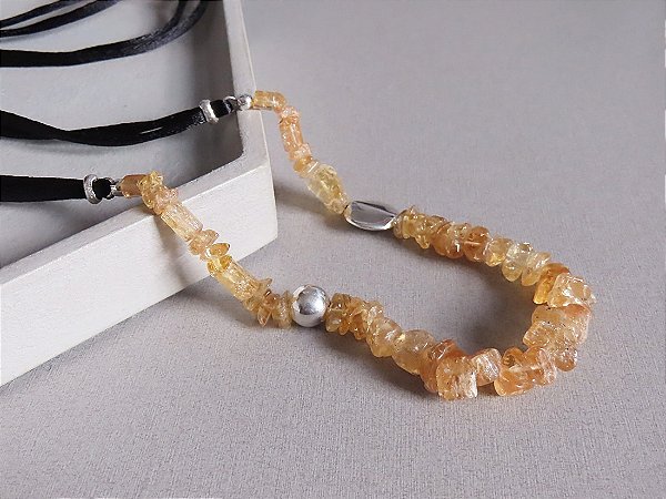 COLAR SEDA TOPÁZIO IMPERIAL