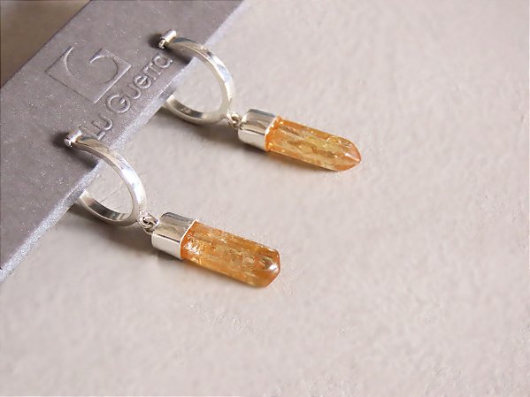 ARGOLA CLIC TOPÁZIO IMPERIAL MEDIO TOPAZIO IMPERIAL