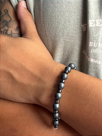 PULSEIRA UNISSEX HEMATITA FOSCA E LISA I