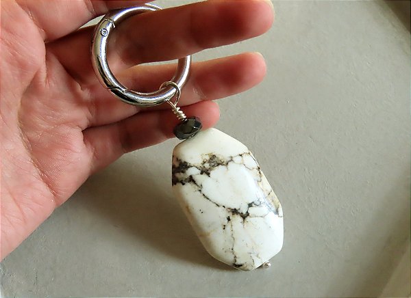 CHAVEIRO JASPE E HEMATITA