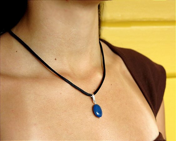 PINGENTE OVAL LÁPIS LAZÚLI