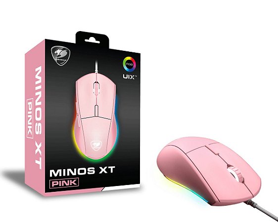 Mouse Gamer Cougar Minos XT Pink - 3MMXTWOP.0001 - Player ID | Loja de  informatica online especializada em produtos gamer
