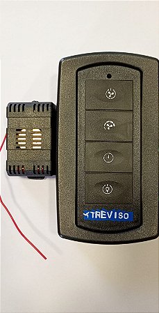 Controle Remoto Ventiladores de Teto Treviso (Com iluminação) 04 Teclas