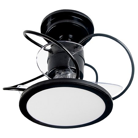 Ventilador de Teto Treviso Preto Confort LED 3000K Controle