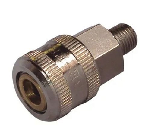 ENGATE RAPIDO C/ROLETE ROSCA MACHO 1/4 LUB2000A LUBEFER
